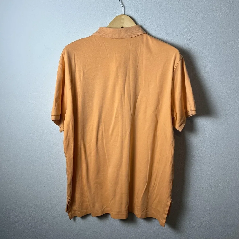 Polo Ralph Lauren Polo‎ Shirt Mens XL Orange Custom Fit Short Sleeve Classic